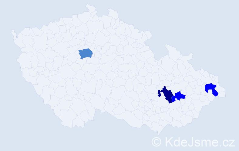 Příjmení: 'Goeblová', počet výskytů 8 v celé ČR