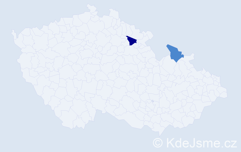 Příjmení: 'Kiriakovský', počet výskytů 7 v celé ČR