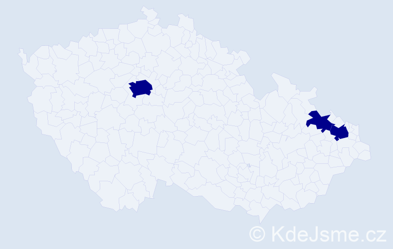 Příjmení: 'Ameur', počet výskytů 3 v celé ČR