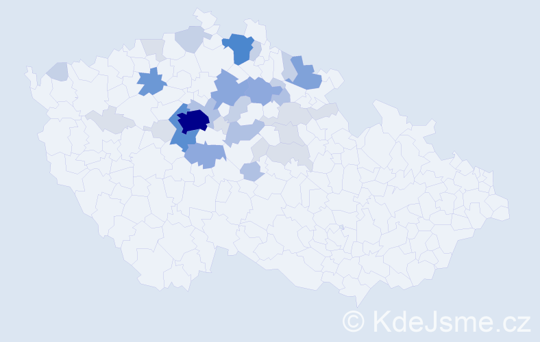 Příjmení: 'Zmatlíková', počet výskytů 104 v celé ČR