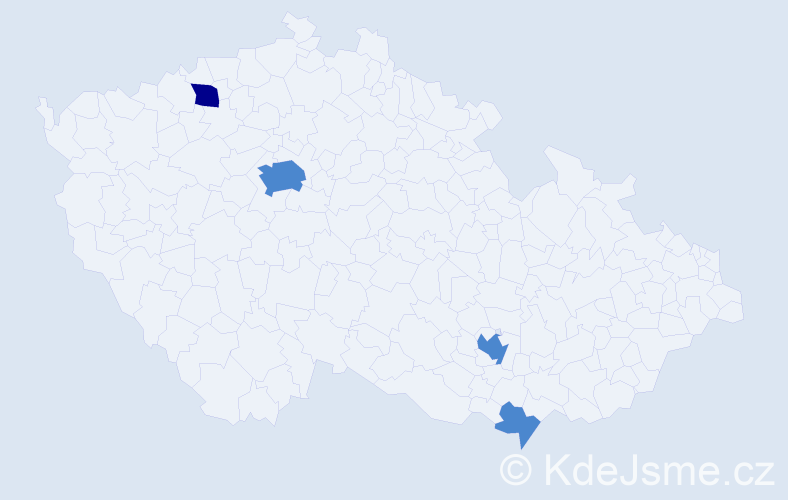 Příjmení: 'Raškov', počet výskytů 6 v celé ČR