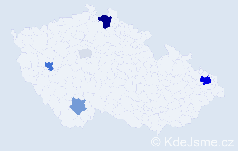Příjmení: 'Dobrík', počet výskytů 12 v celé ČR