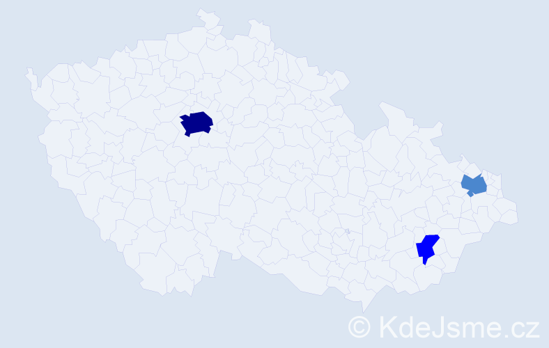 Příjmení: 'Solis', počet výskytů 6 v celé ČR