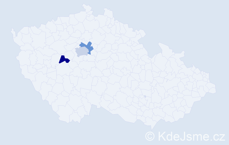 Příjmení: 'Abušinov', počet výskytů 4 v celé ČR