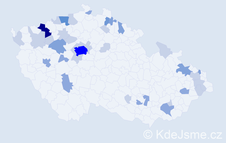 Příjmení: 'Weinert', počet výskytů 76 v celé ČR
