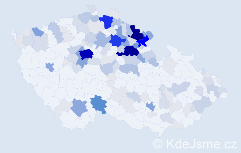 Příjmení: 'Vik', počet výskytů 465 v celé ČR