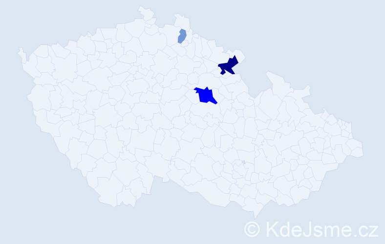 Příjmení: 'Kondras', počet výskytů 12 v celé ČR