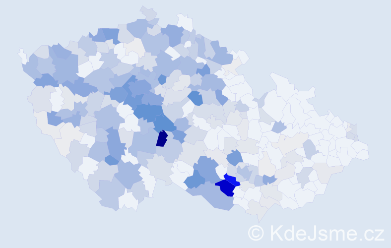 Příjmení: 'Vorel', počet výskytů 1131 v celé ČR
