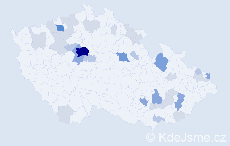 Příjmení: 'Hilbertová', počet výskytů 90 v celé ČR