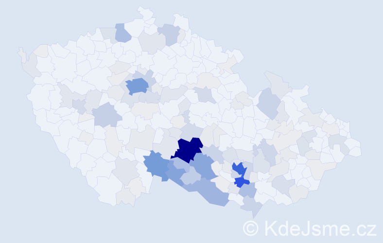 Příjmení: 'Mátl', počet výskytů 621 v celé ČR