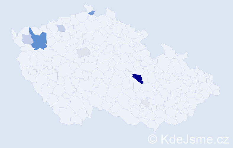 Příjmení: 'Heyer', počet výskytů 16 v celé ČR