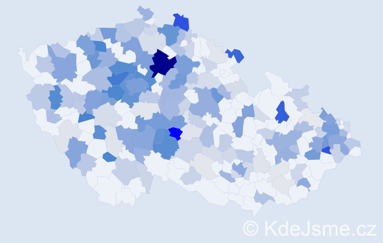 Příjmení: 'Keller', počet výskytů 700 v celé ČR