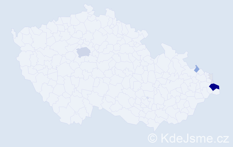 Příjmení: 'Szuscik', počet výskytů 39 v celé ČR