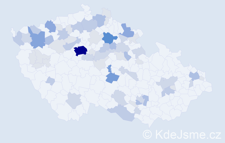 Příjmení: 'Dejlová', počet výskytů 175 v celé ČR