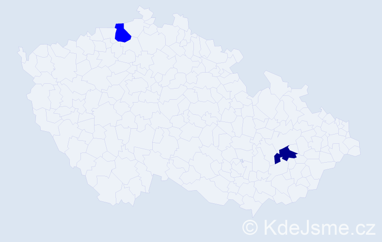 Příjmení: 'Kasamasová', počet výskytů 3 v celé ČR