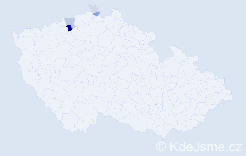 Příjmení: 'Poncer', počet výskytů 16 v celé ČR