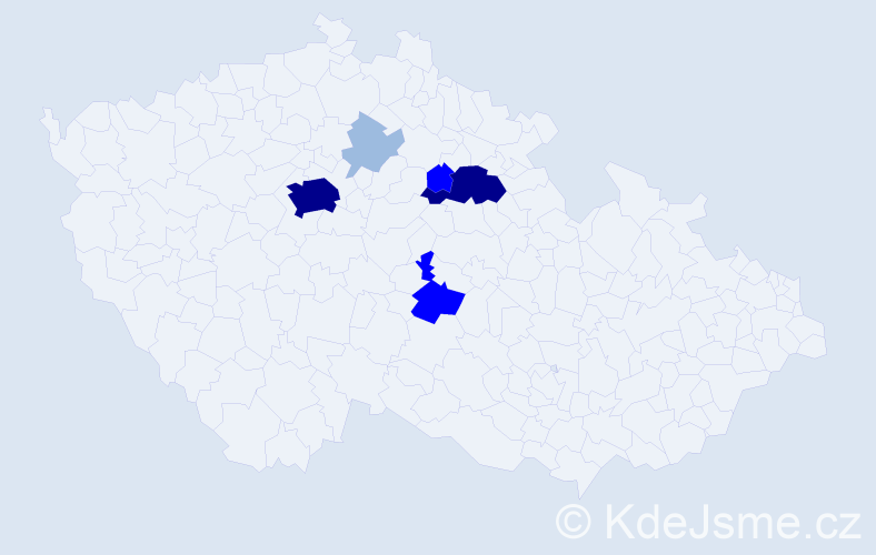 Příjmení: 'Schnábelová', počet výskytů 15 v celé ČR