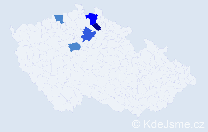 Příjmení: 'Neuhäuser', počet výskytů 16 v celé ČR