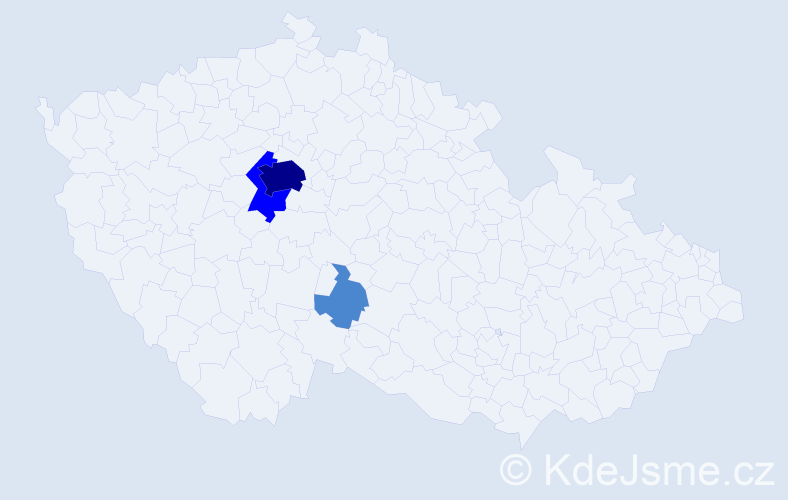 Příjmení: 'Fauserová', počet výskytů 9 v celé ČR