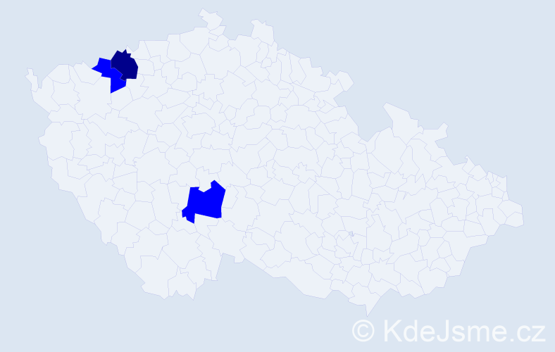 Příjmení: 'Gavdun', počet výskytů 4 v celé ČR