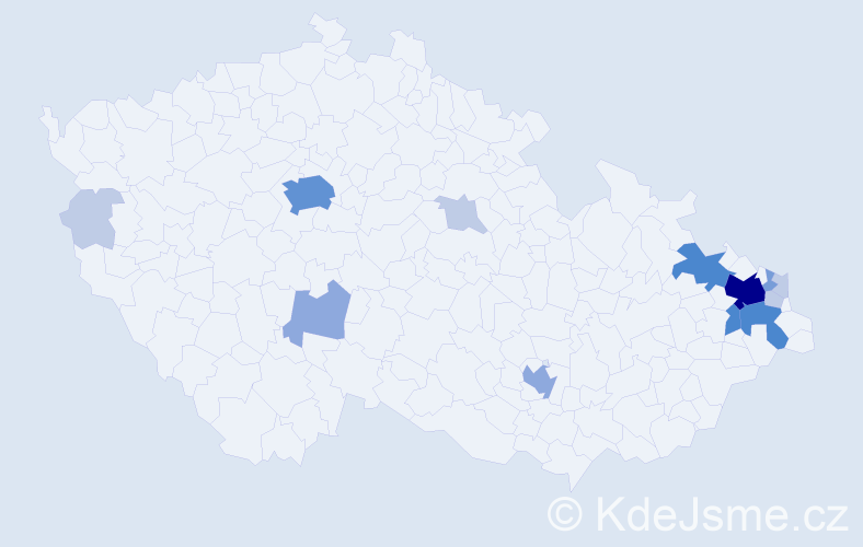 Příjmení: 'Grela', počet výskytů 40 v celé ČR