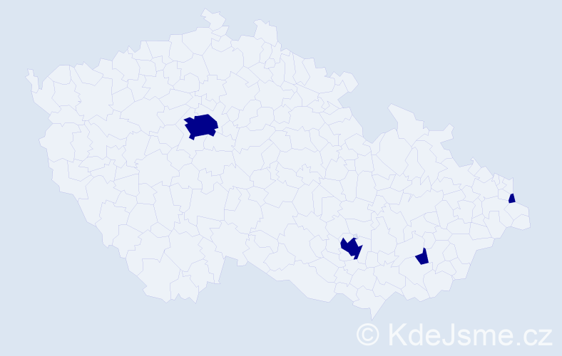 Příjmení: 'Leone', počet výskytů 4 v celé ČR