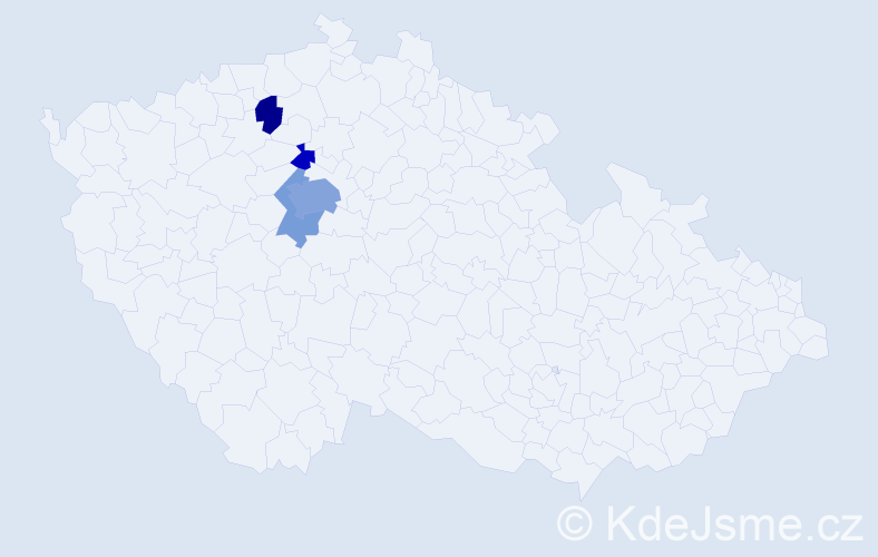 Příjmení: 'Kapchuk', počet výskytů 9 v celé ČR
