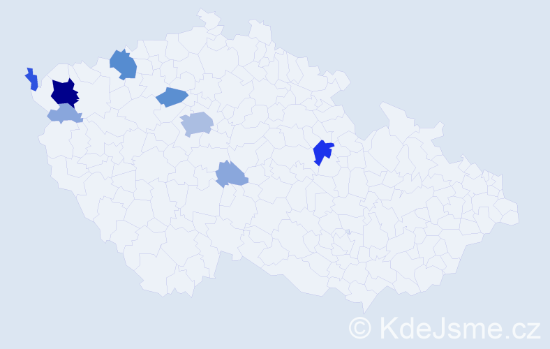 Příjmení: 'Träger', počet výskytů 47 v celé ČR