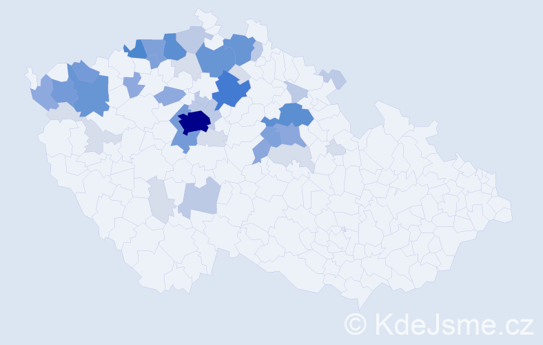 Příjmení: 'Poživil', počet výskytů 147 v celé ČR