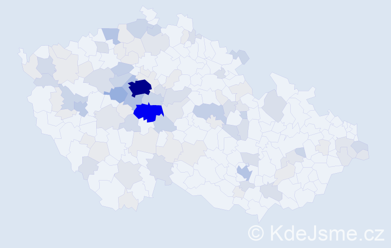 Příjmení: 'Kubásek', počet výskytů 328 v celé ČR