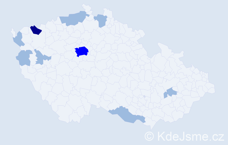 Příjmení: '"Tran Huy"', počet výskytů 17 v celé ČR