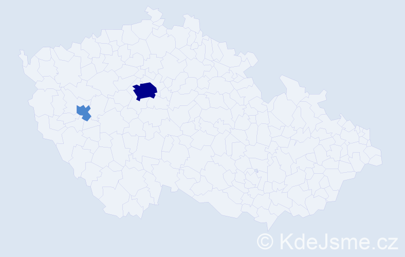 Příjmení: 'Laketić', počet výskytů 6 v celé ČR