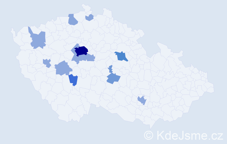 Příjmení: 'Slávková', počet výskytů 31 v celé ČR