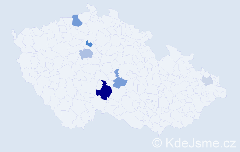 Příjmení: 'Prodanyuk', počet výskytů 14 v celé ČR