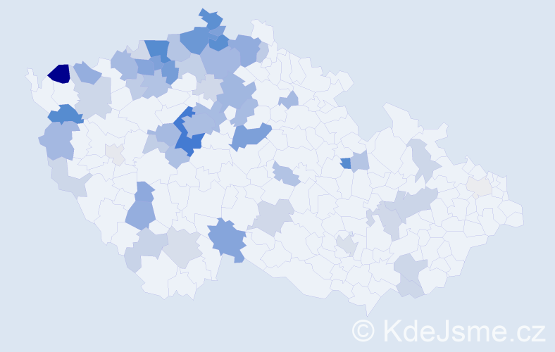 Příjmení: 'Arnoldová', počet výskytů 197 v celé ČR
