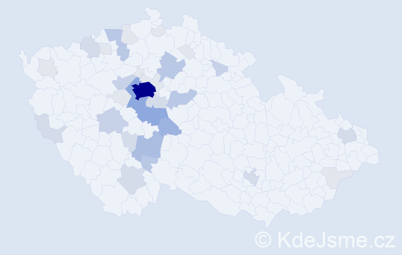 Příjmení: 'Ctibor', počet výskytů 113 v celé ČR