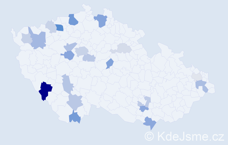 Příjmení: 'Lesko', počet výskytů 49 v celé ČR