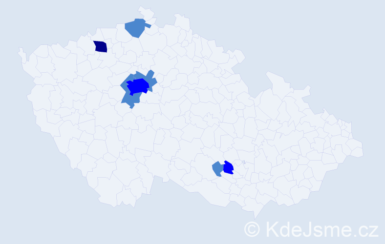 Příjmení: 'Skurovcová', počet výskytů 11 v celé ČR