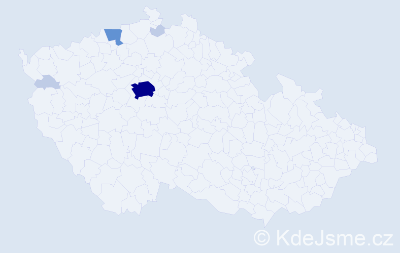 Příjmení: 'Strieglová', počet výskytů 16 v celé ČR