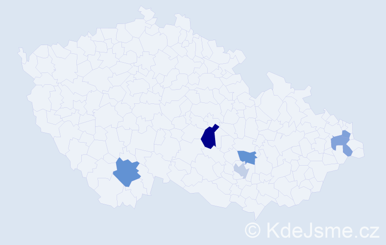 Příjmení: 'Faschingová', počet výskytů 8 v celé ČR
