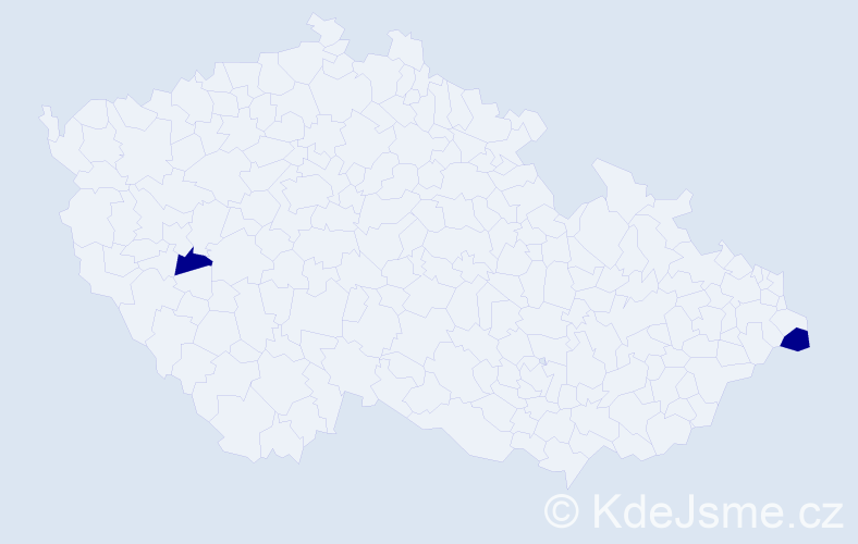 Příjmení: 'Krell', počet výskytů 4 v celé ČR