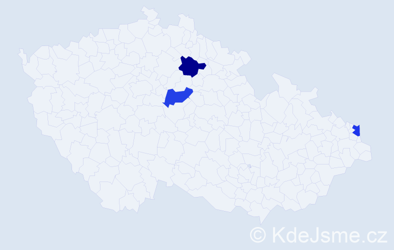 Příjmení: 'Soloďankinová', počet výskytů 3 v celé ČR
