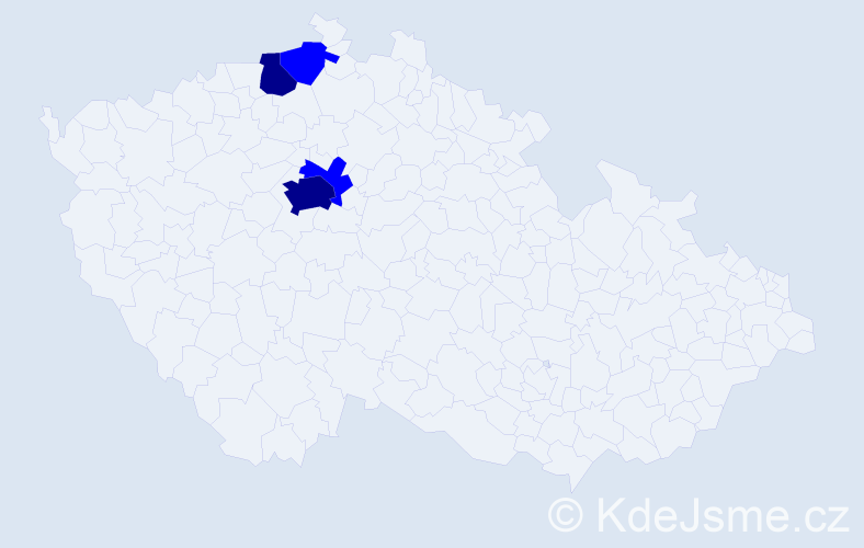 Příjmení: 'Nazárková', počet výskytů 6 v celé ČR