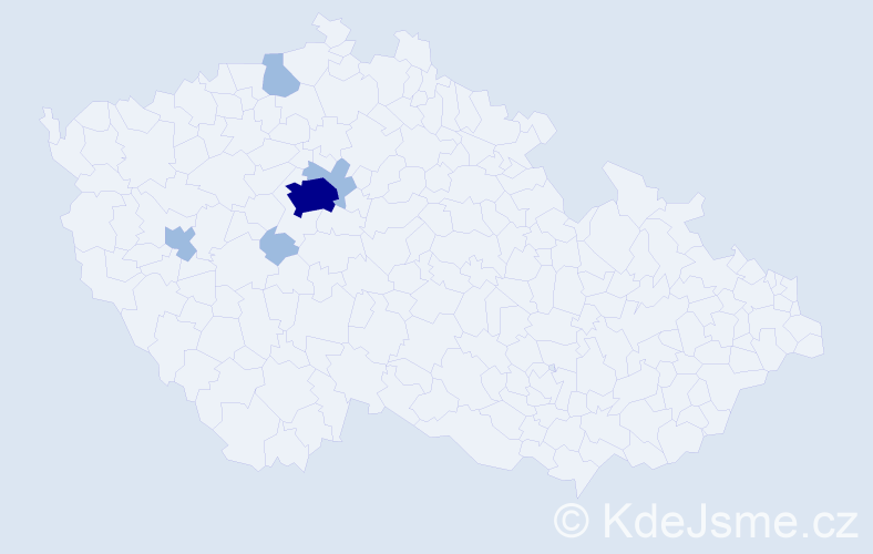 Příjmení: 'Blyznyuk', počet výskytů 8 v celé ČR