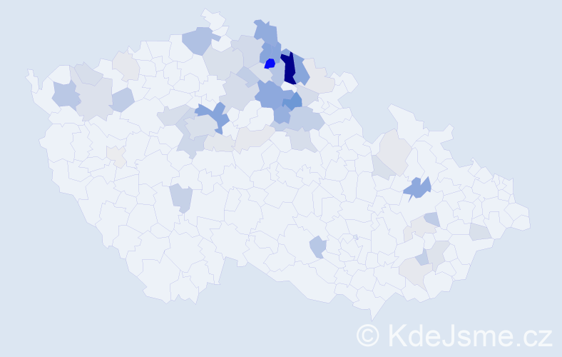 Příjmení: 'Machačka', počet výskytů 145 v celé ČR