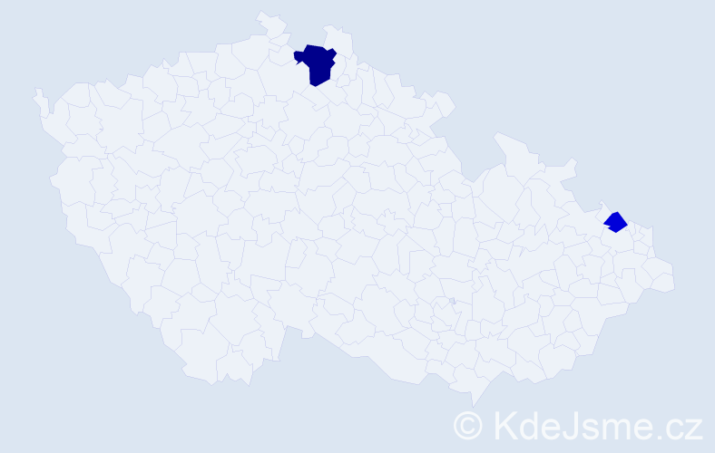 Příjmení: 'Gyurkovičová', počet výskytů 4 v celé ČR