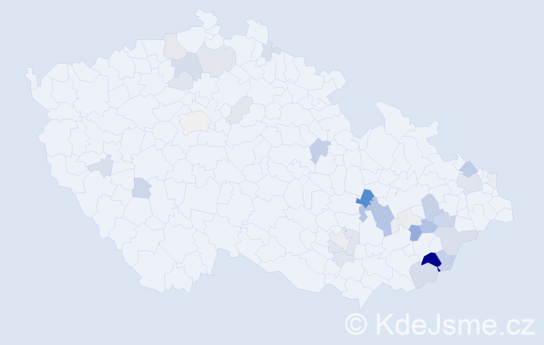 Příjmení: 'Münster', počet výskytů 90 v celé ČR