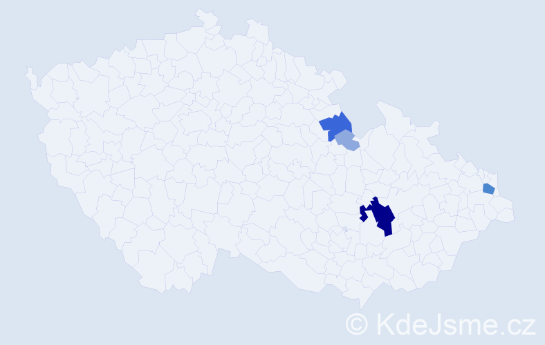 Příjmení: 'Cit', počet výskytů 15 v celé ČR