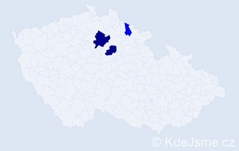 Příjmení: 'Főrdősová', počet výskytů 5 v celé ČR