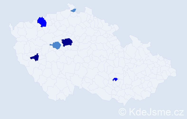 Příjmení: 'Rajčok', počet výskytů 12 v celé ČR